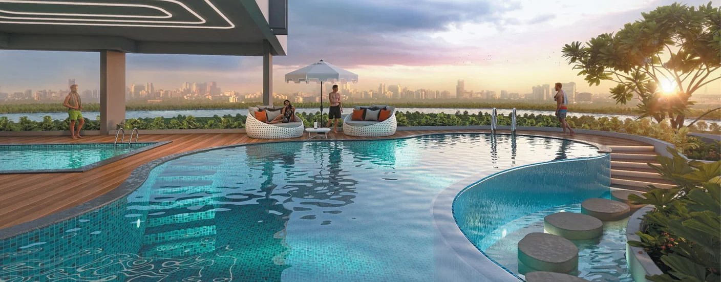 Morya Skydale Thergaon Swimming Pool Image